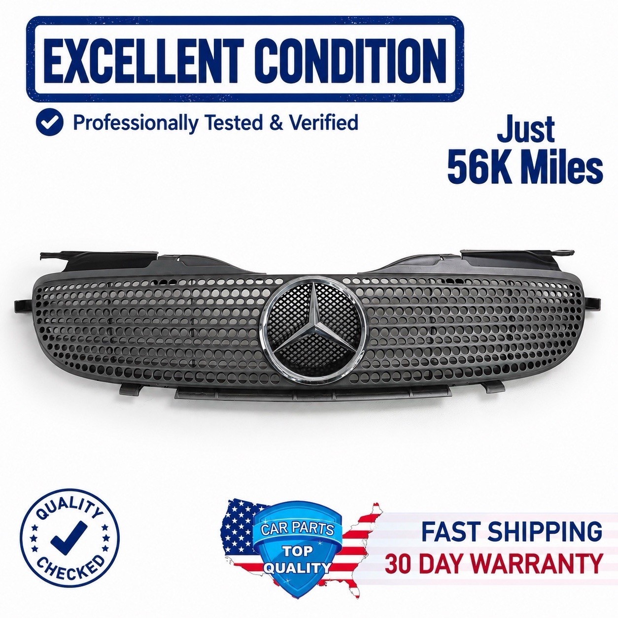 1998-2000 MERCEDES BENZ R170 SLK230 FRONT GRILLE ASSEMBLY GENUINE OEM