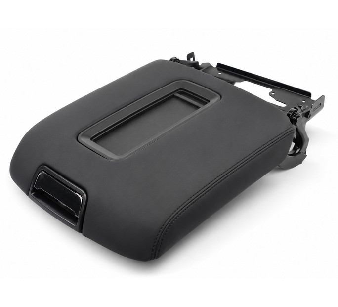 Leather Center Console Armrest Lid Black Fit For 2015-2019 Tahoe Yukon Suburban