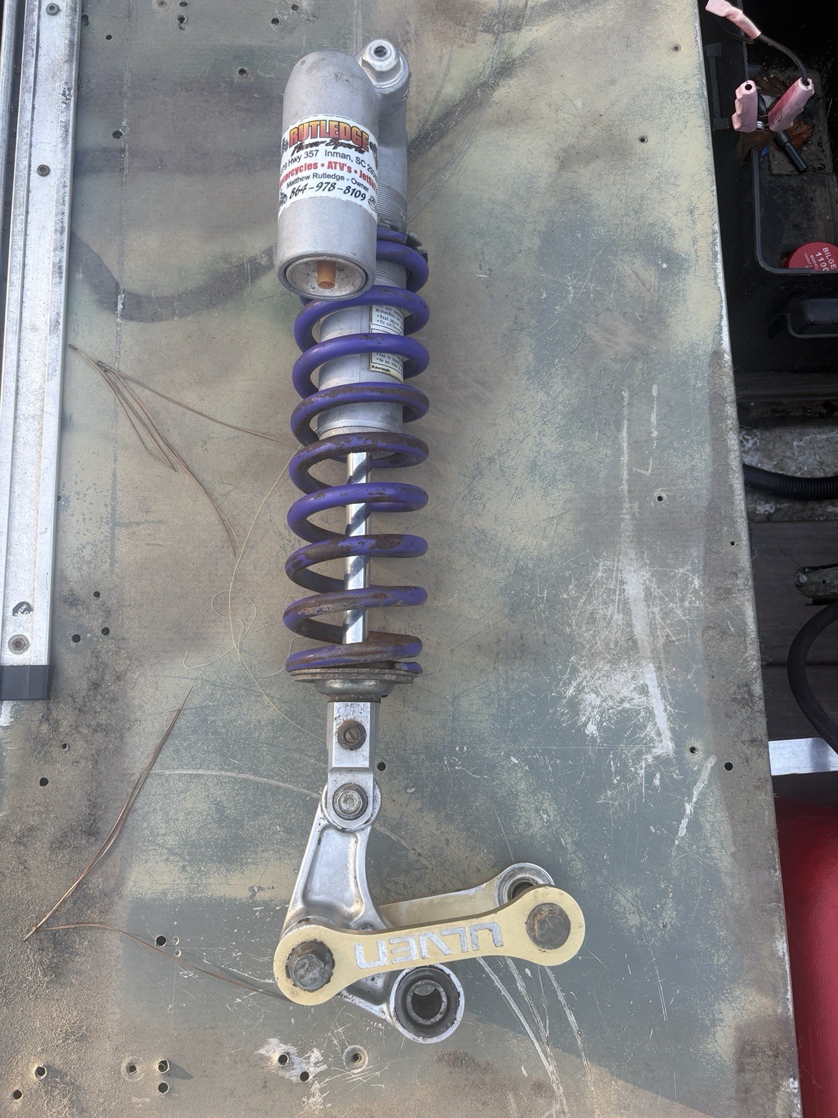 1994 94-98 KAWASAKI KX250 SHOCK RARE ULVEN LINKAGE