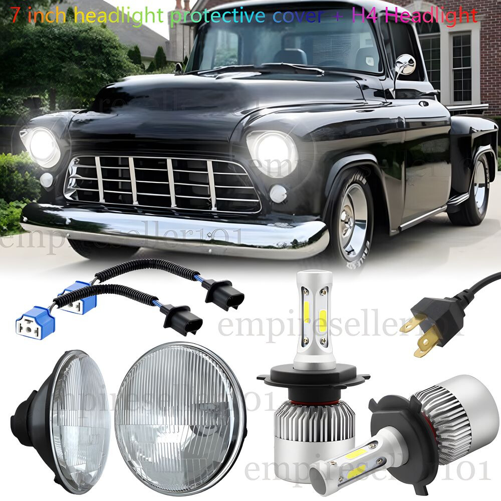 For Chevrolet Truck 1954-1957 3100 1956-1959 7Inch LED ROUND Headlights