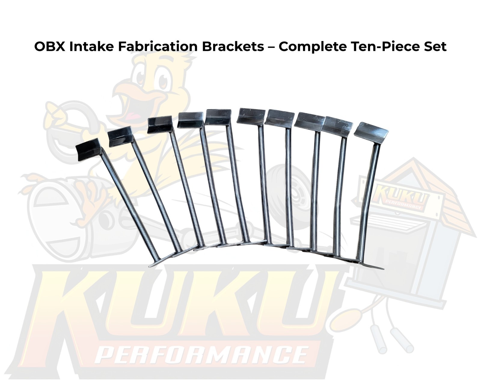 OBX Universal Aluminum Weld-On Intake Manifold Support Brackets 10.6\