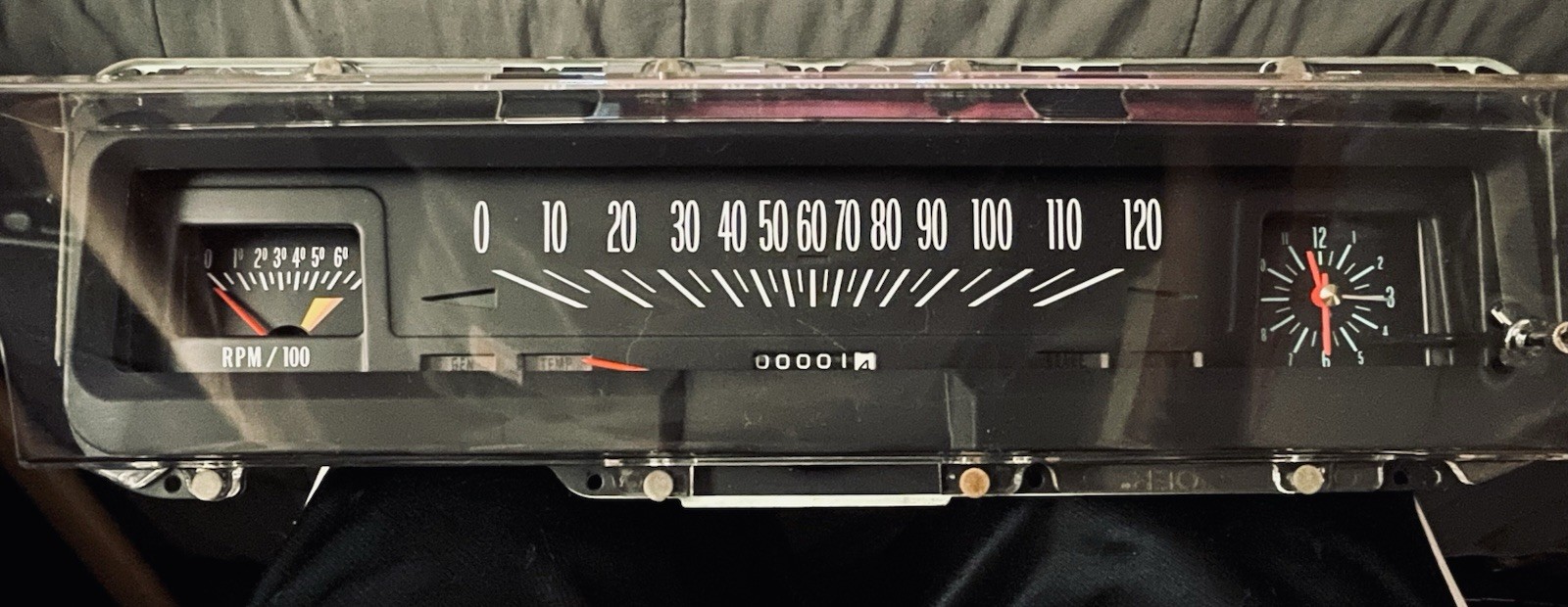 NEW 1969-72 Chevy Nova SS Dash Cluster New Speedo One Mile New Tach/Clock