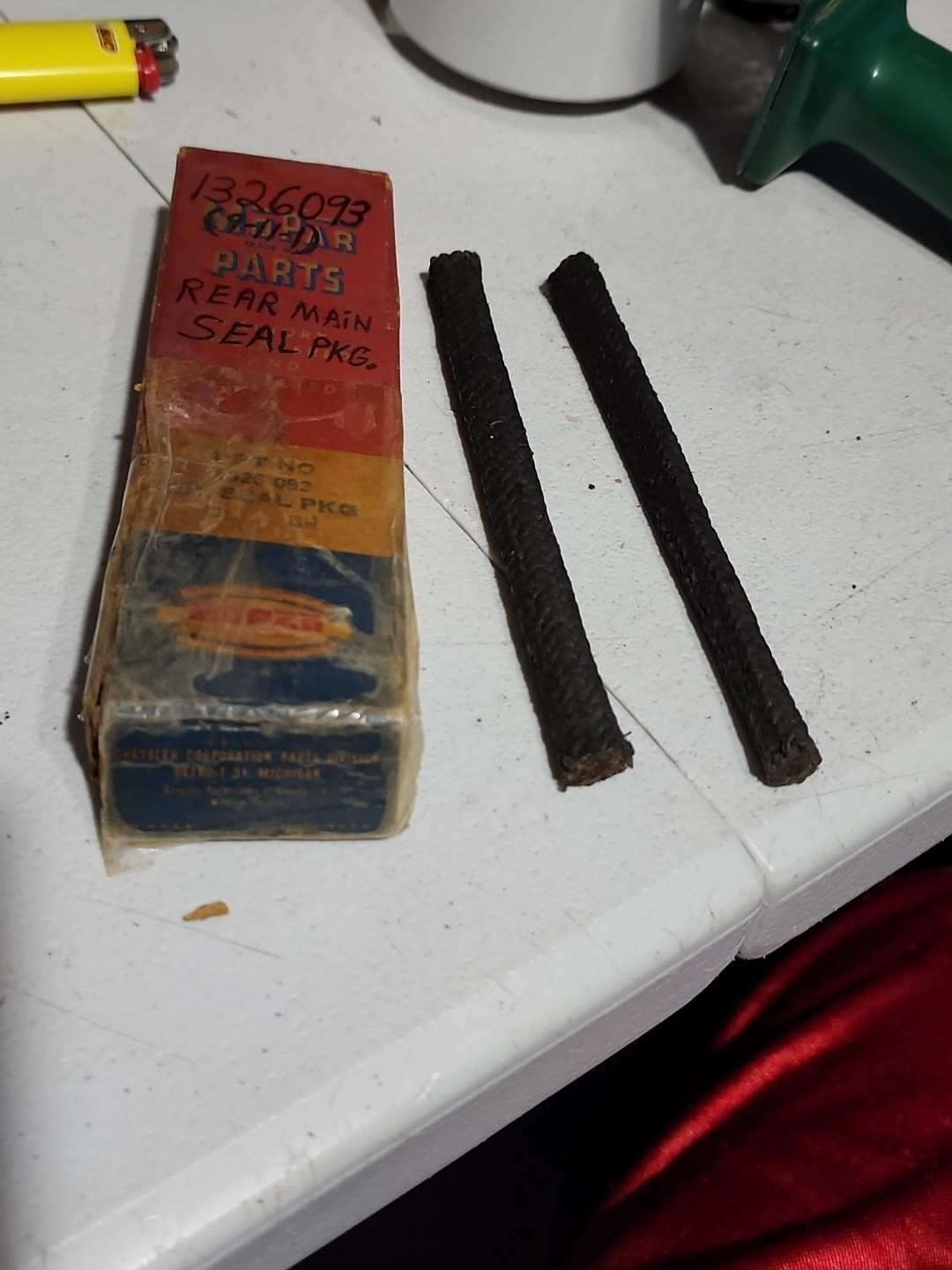 1955-1957 Plymouth 1953-57 Dodge 1951-58 Chrysler NOS Rear Main Oil Seal 1326093 1955-1957 Plymouth 1953-57 Dodge 1951-58 Chrysler NOS Rear Main Oil Seal 1326093