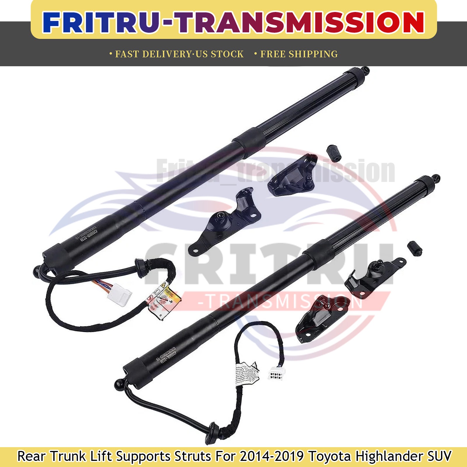 NEW Pair Rear Trunk Lift Support Strut Shock For 2014-2019 Toyota Highlander SUV