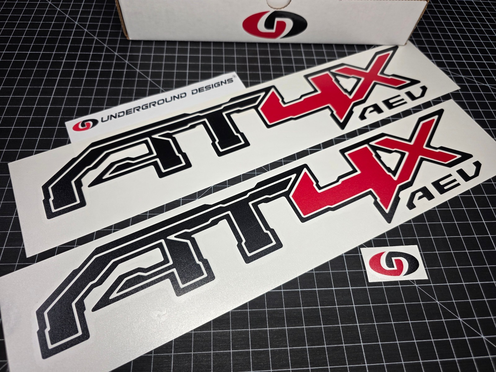 AT4X AEV Decals (2pk) Bedside Fender Stickers Fits 2022-26 Sierra Canyon AT4 4x4