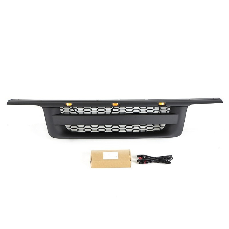 Black Front Grille Fits For 1995 1996 1997 Ford Ranger Grille W/LED Lights Black Front Grille Fits For 1995 1996 1997 Ford Ranger Grille W/LED Lights