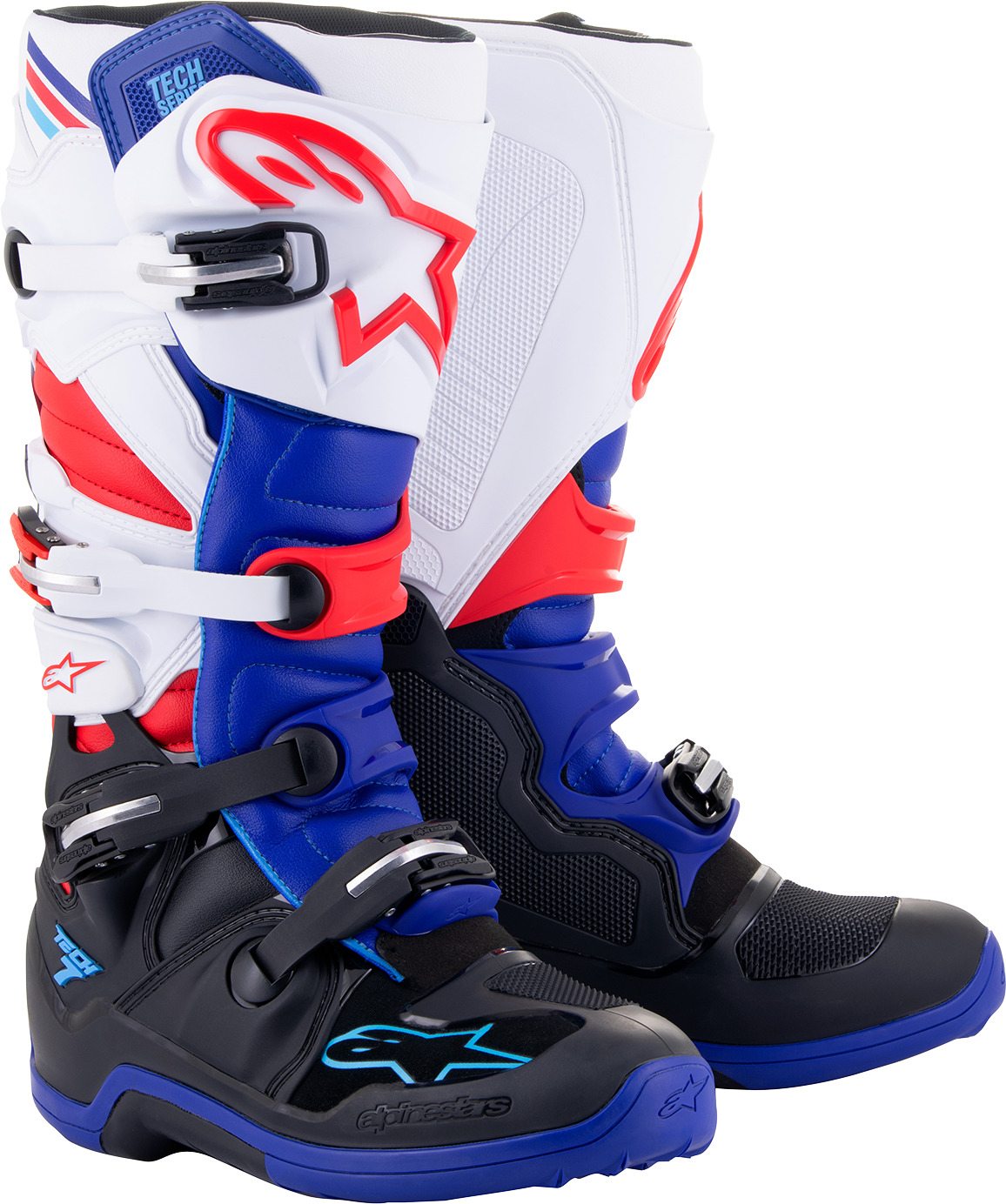 Alpinestars Tech 7 Boots 7 Black/Blue/Red/White 2012014-1732-7