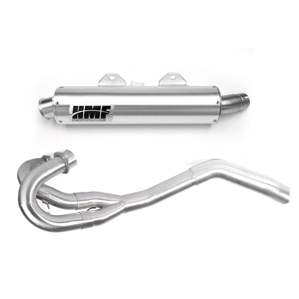 HMF Full Exhaust for Yamaha Raptor 660 (01-05) Brushed w/Turn Down
