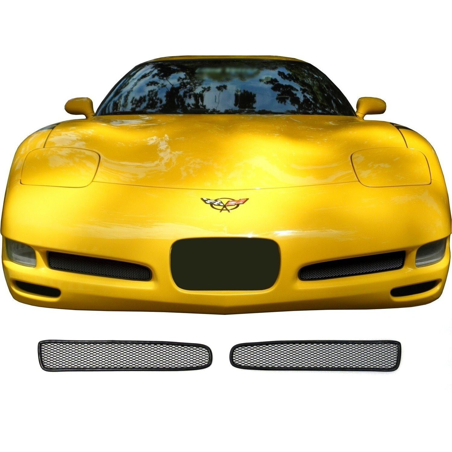 CCG BLACK MESH GRILL INSERTS FOR 97-04 CHEVY CORVETTE C5 GRILLE PRE-CUT AND TRIM CCG BLACK MESH GRILL INSERTS FOR 97-04 CHEVY CORVETTE C5 GRILLE PRE-CUT AND TRIM