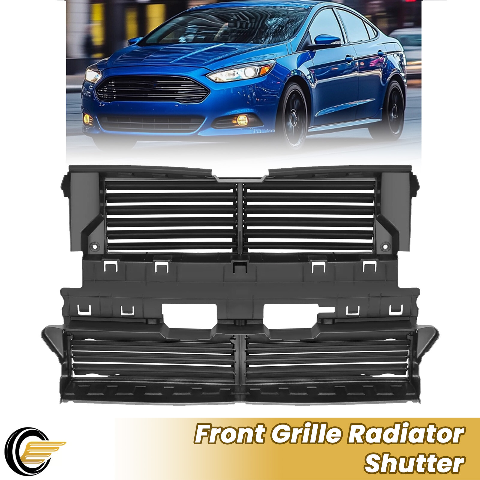 Active Radiator Support Shutter Grille Assy For Ford Fusion 2013 2014 2015 2016
