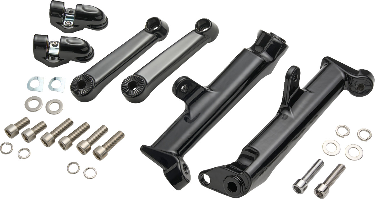 Ciro Frame Mounted Adjustable Highway Peg Mount - Black