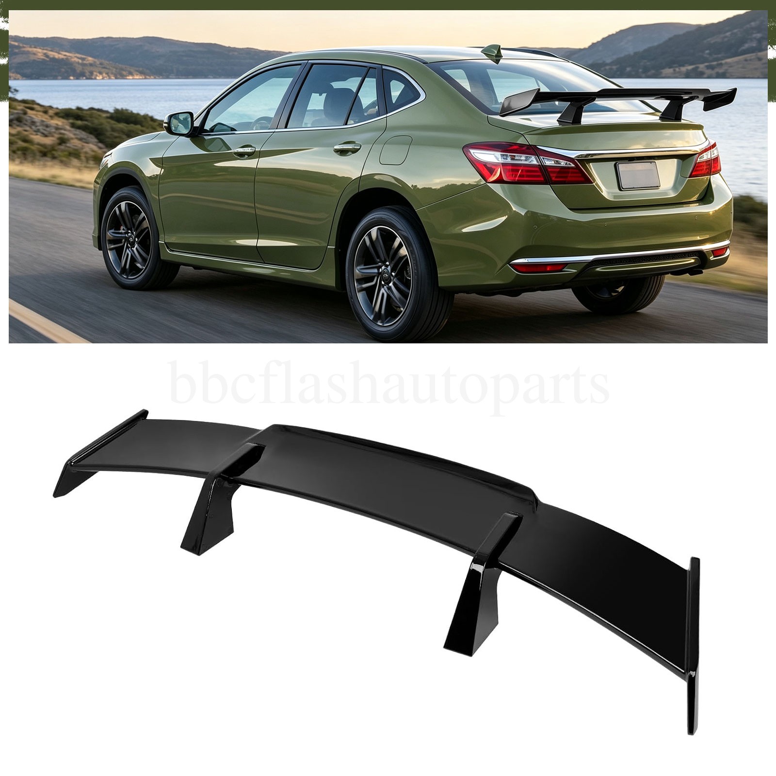 58 Inch Universal Rear Car Spoiler GT Car Rear Trunk Spoiler