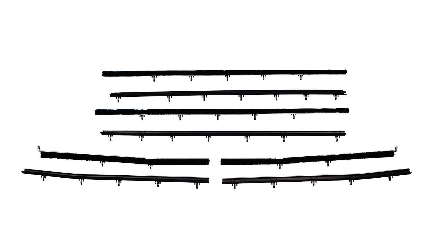 JEGS Complete Window Guide Felt Kit for 1966-1967 Chevrolet Chevelle 2-Door