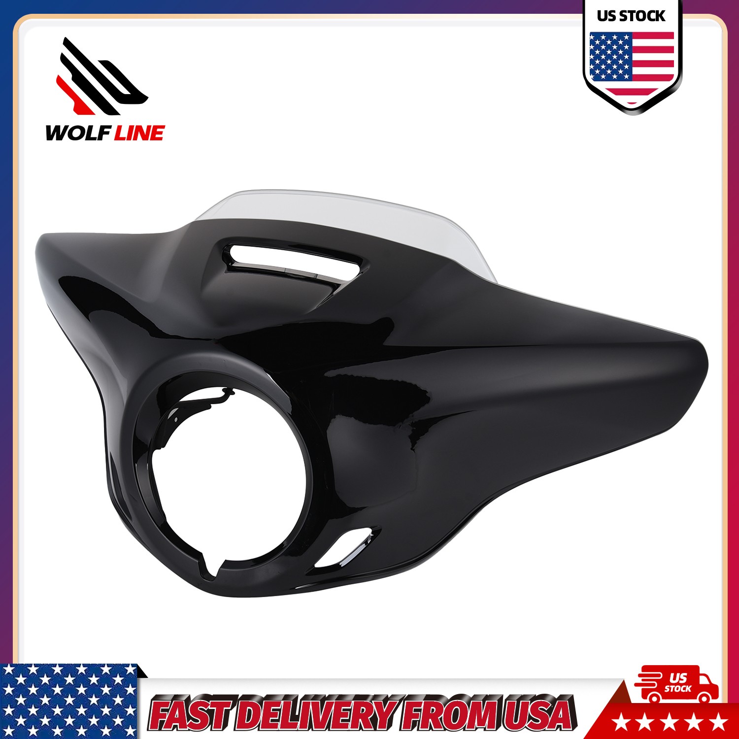 WOLFLINE Windshield & Headlight Fairing Kit for Honda Rebel 1100 2021-2026