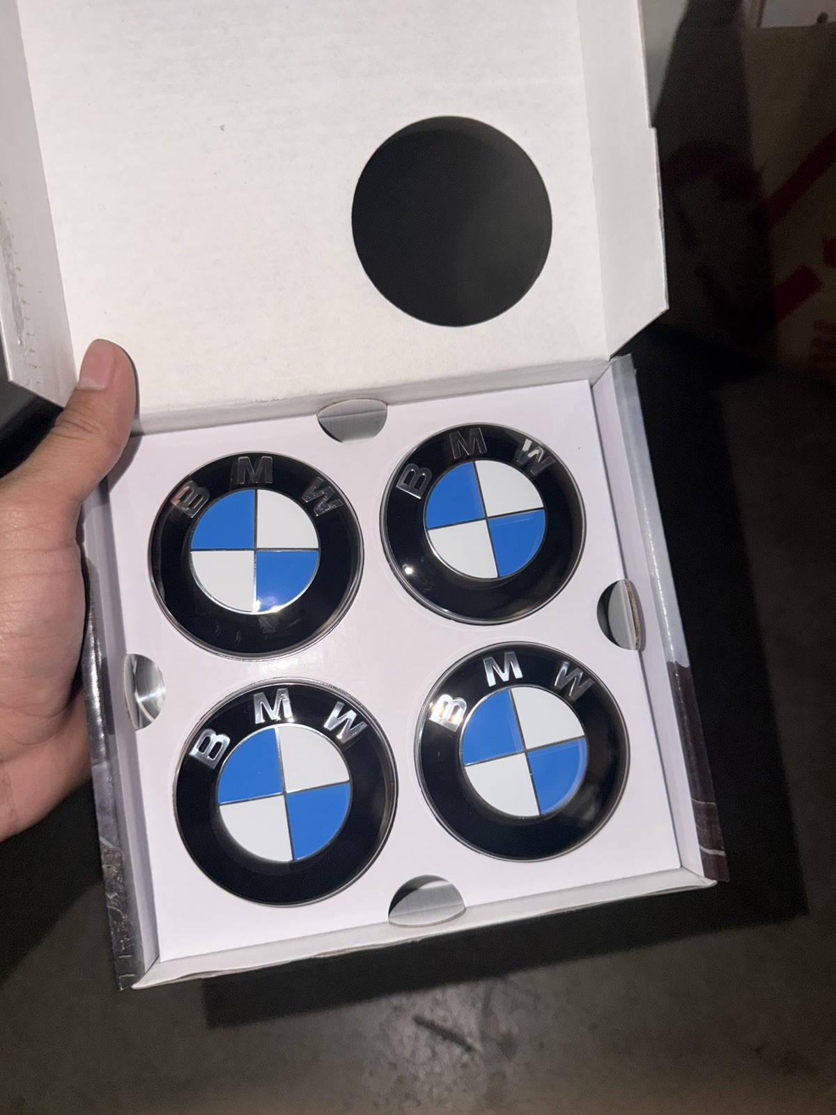 BMW Alloy Wheel Self Leveling Floating Centre Caps 68mm Hub Cab Set