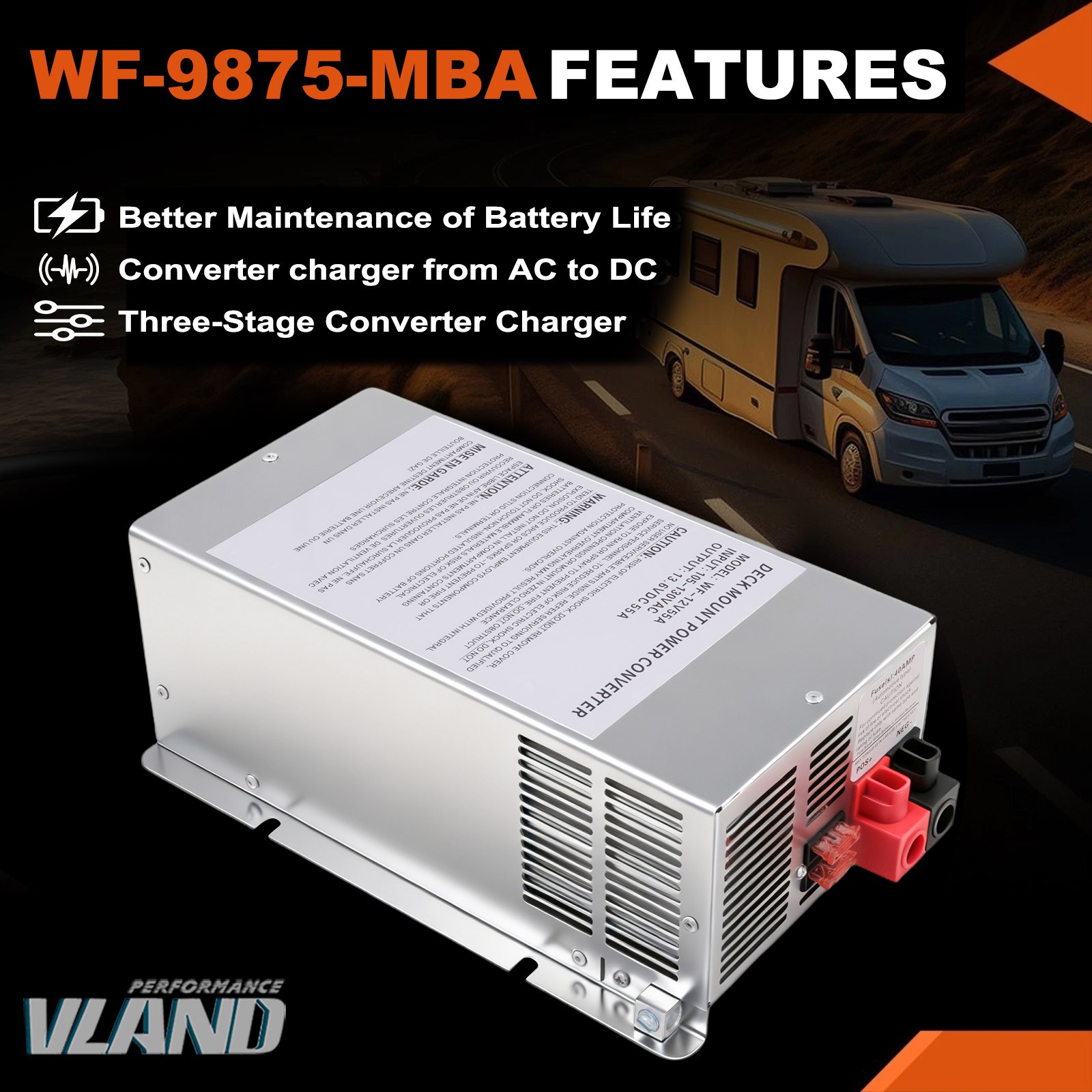 75A WF-9875-MBA RV Power Center Main Board - Fit WFCO 9800/8900 & Parallax 7175