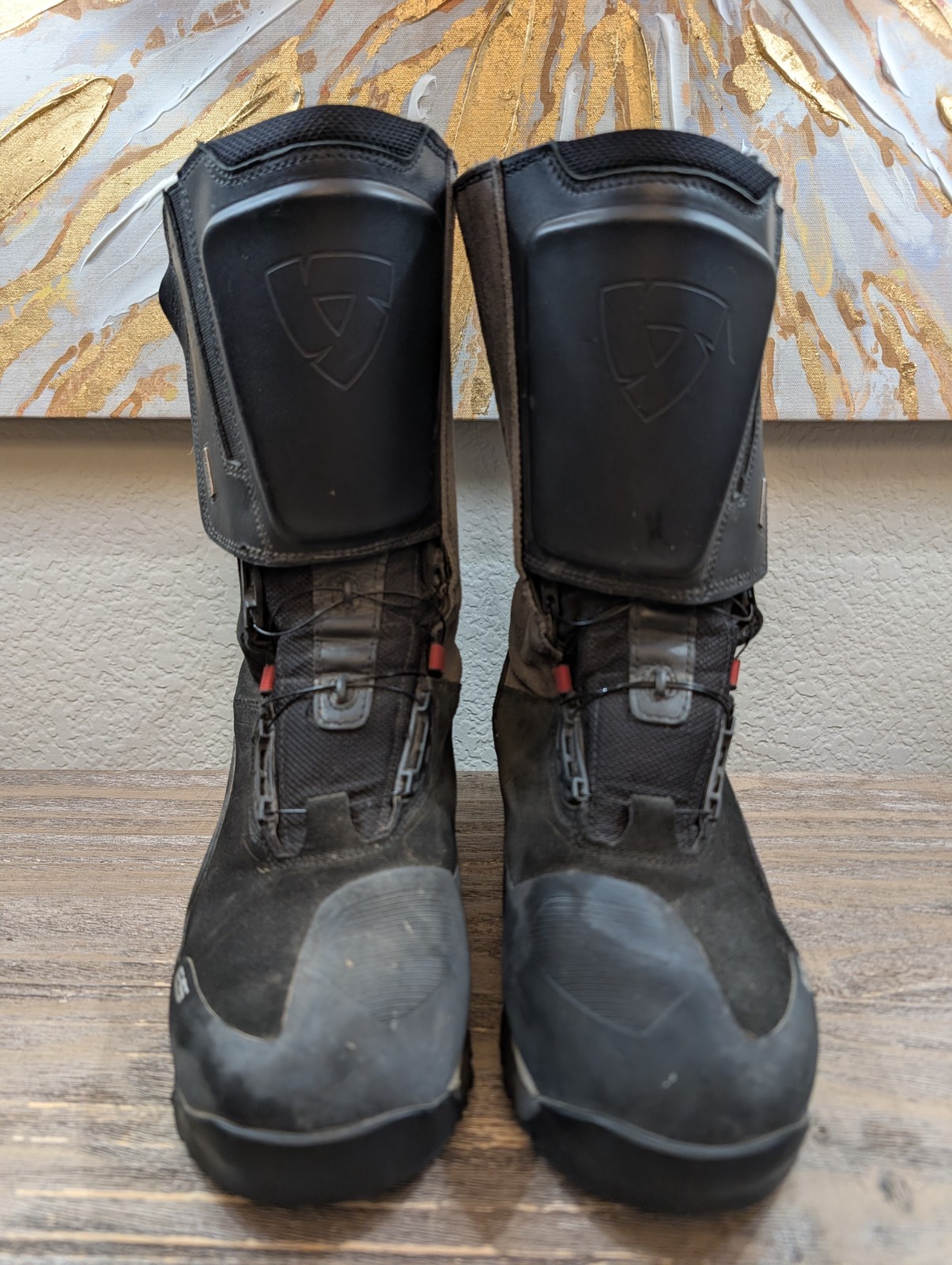 REV'IT Discovery H2O Motorcycle Boots Men's US 9.5 EU 43 Waterproof BOA Vibram
