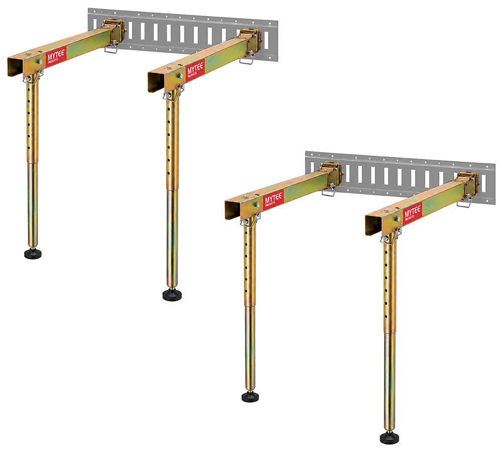 2PK E-Track Folding Shelf Brackets Workbench w/Telescoping Leg 700lbs for Garage