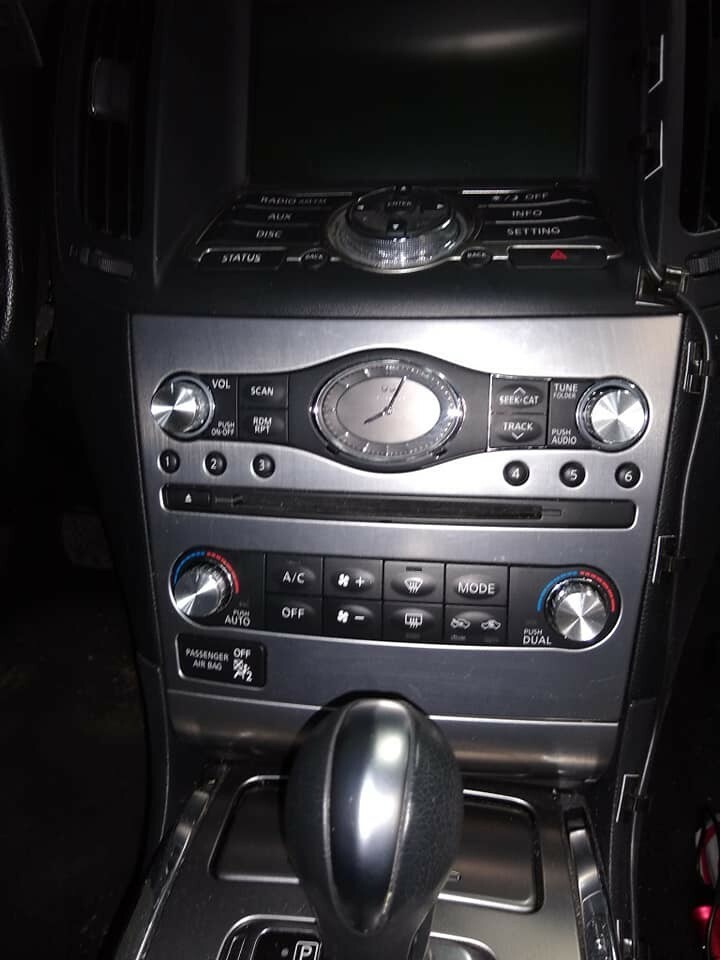 SILVER Aluminum Radio & A/C Knobs for Infiniti G37 G35 FX37 FX50 QX70 EX37 Q60 