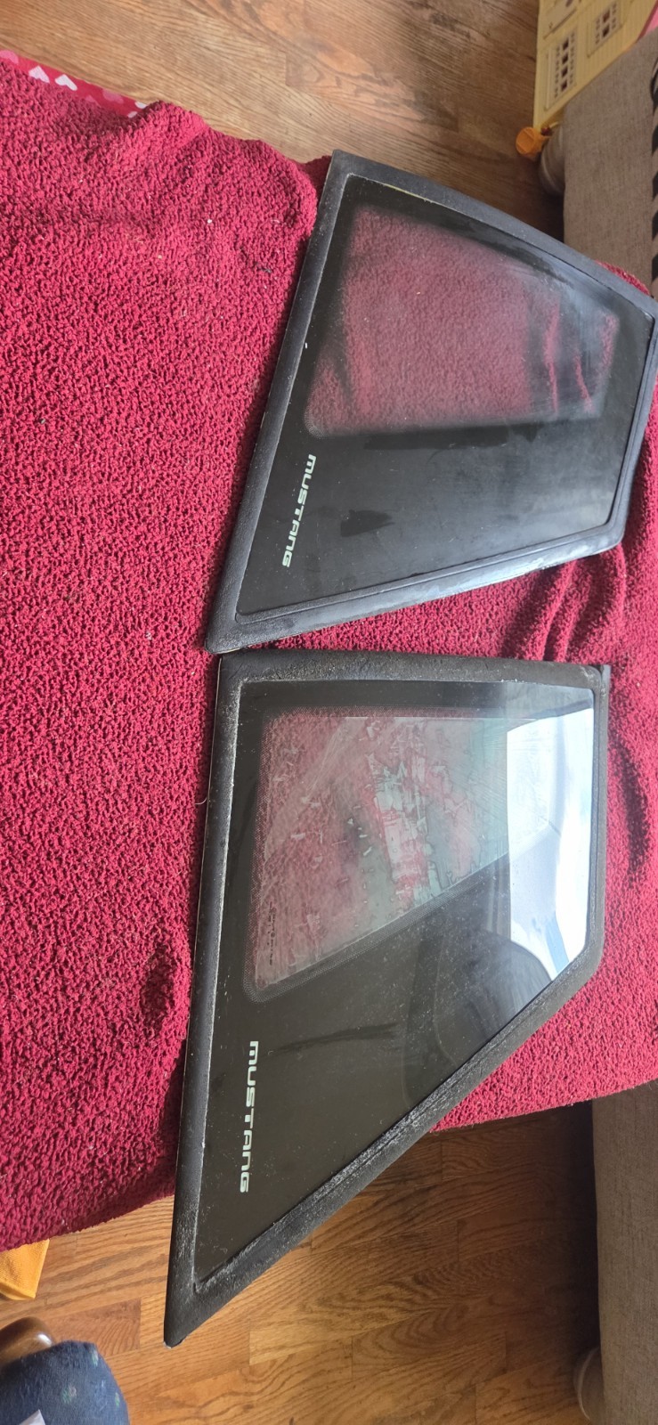 87-93mustang Coupe Right Left Sides Quarter Glass  Carlite