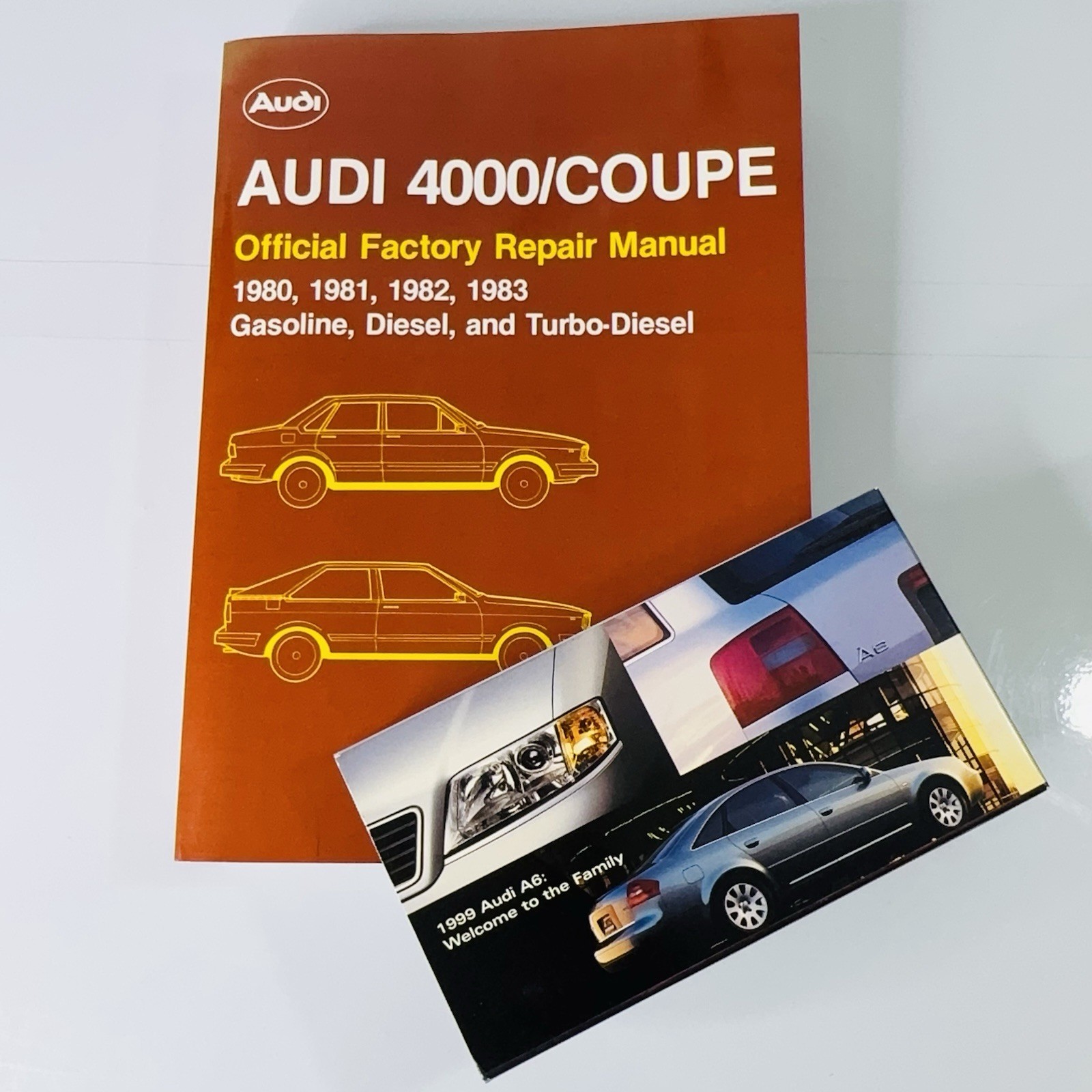 Vintage Audi 4000 Coupe Manual 1980-1983 + 1999 A6 VHS Bundle - Collector Clean