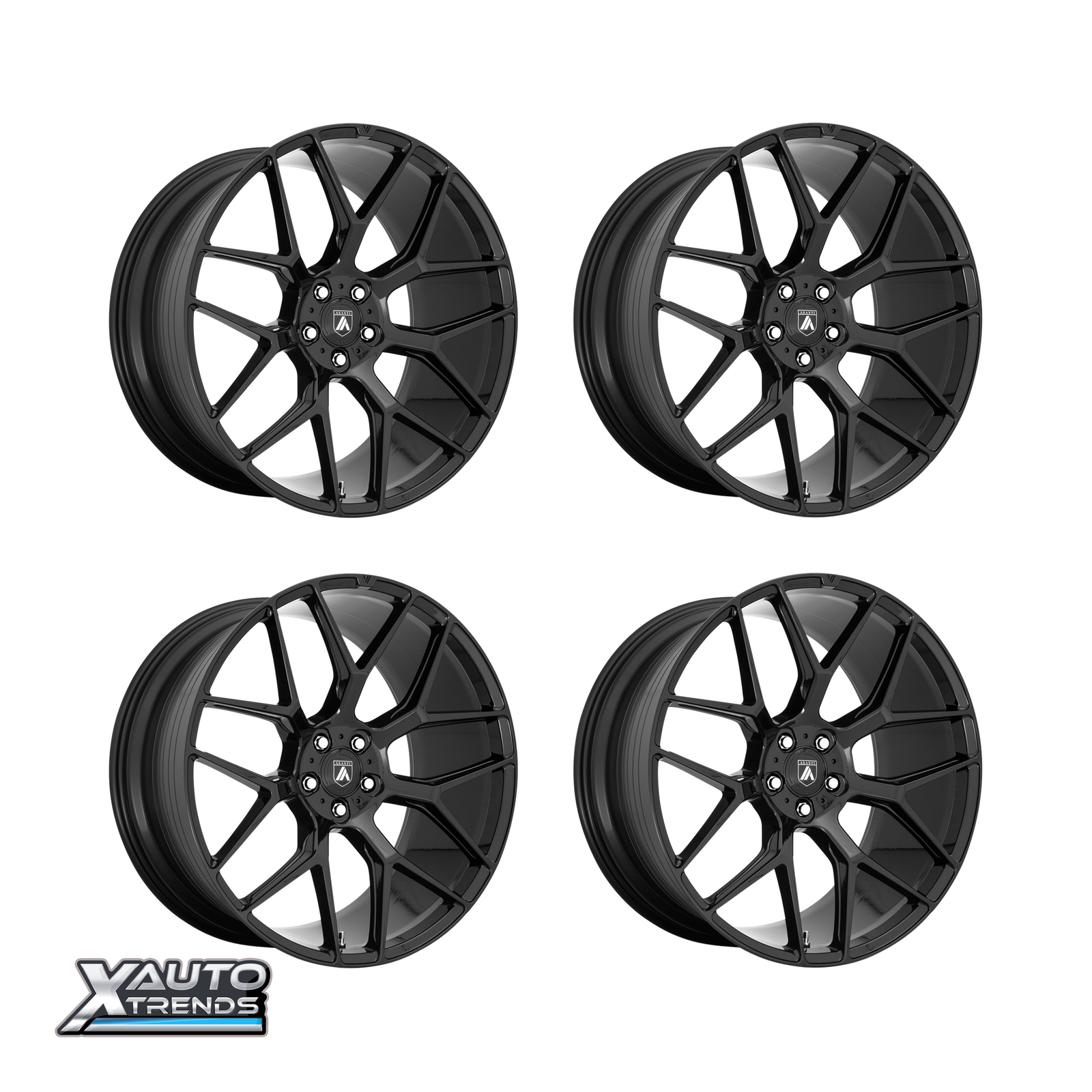 Asanti Black Label ABL-27 Dynasty Gloss Black 20X9 5X120 35mm (Set of 4)