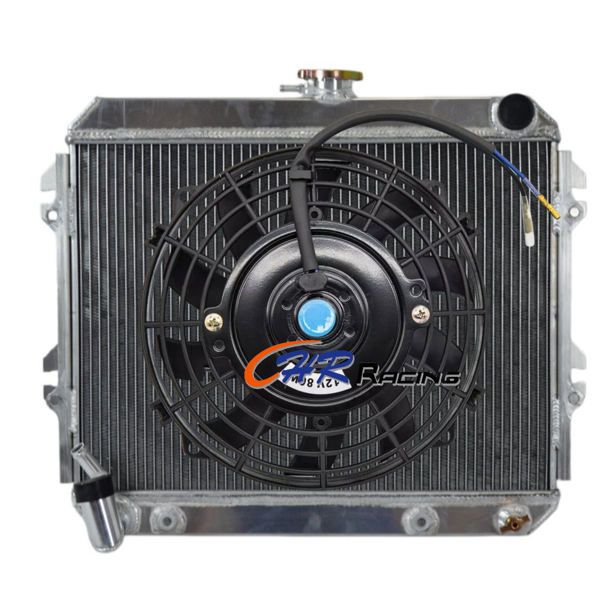 #687 Aluminum Radiator+Fan for 1980-1983 Toyota Pickup Rear-Wheel Drive Model