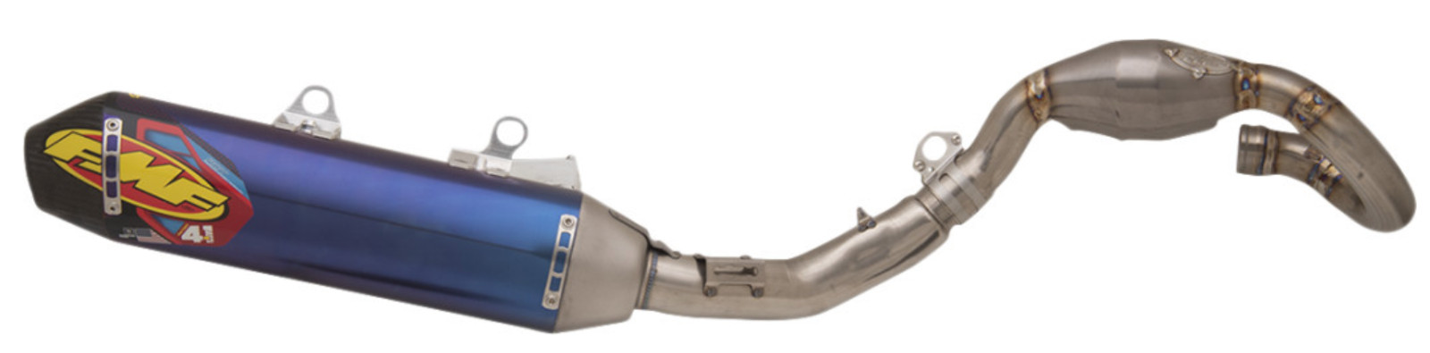 FMF Racing - 045637 - Factory 4.1 RCT Full System, Blue Anodized - Carbon Endcap FMF Racing - 045637 - Factory 4.1 RCT Full System, Blue Anodized - Carbon Endcap