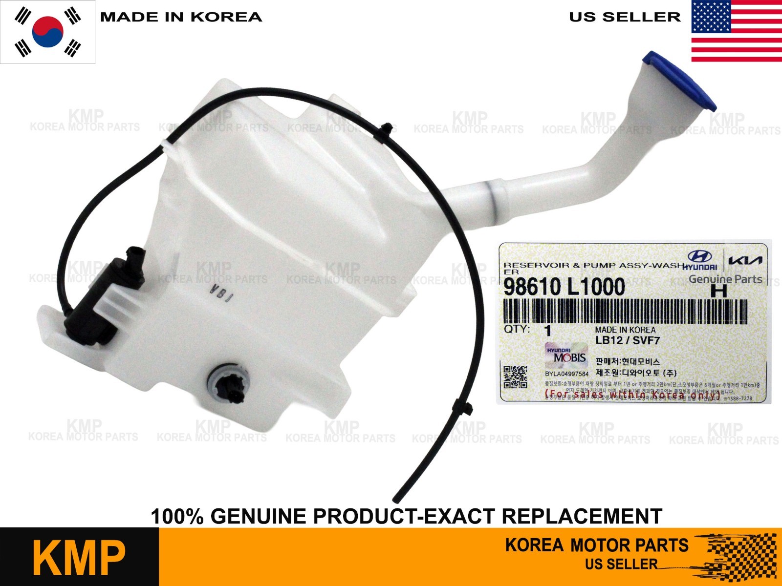 Genuine⭐ Washer Reservoir & Pump Sensor for 2020-2023 Hyundai Sonata 98610-L1000 Genuine⭐ Washer Reservoir & Pump Sensor for 2020-2023 Hyundai Sonata 98610-L1000