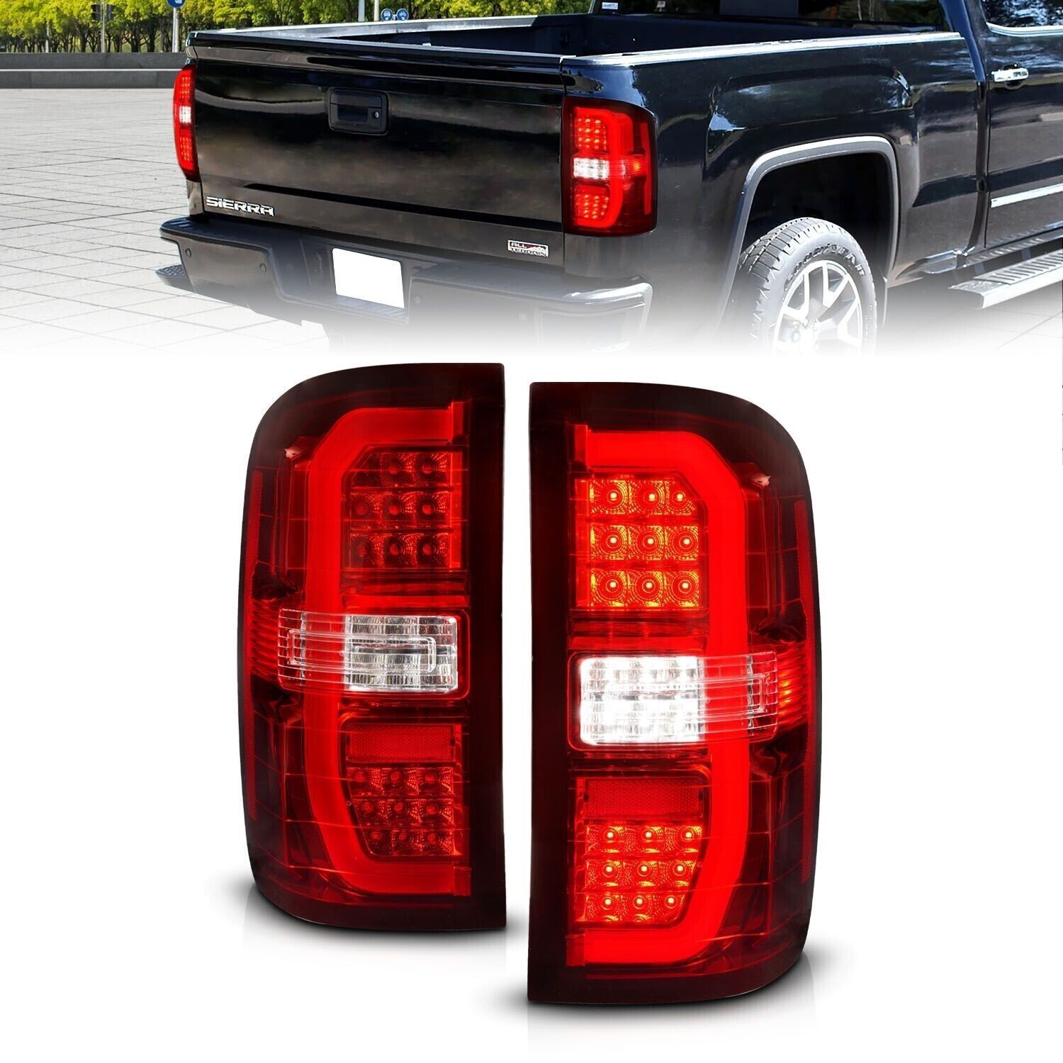 Anzo 311466 Sequential LED Tail Lights For 14-18 Sierra 1500 SLE 15-19 2500HD