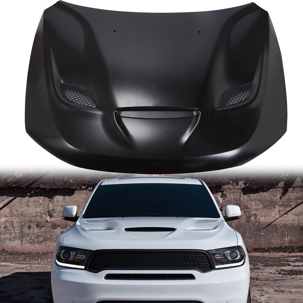 Fit 2011 - 2023 Dodge Durango Hood SRT ALUMINUM New Replacement Scoops Included