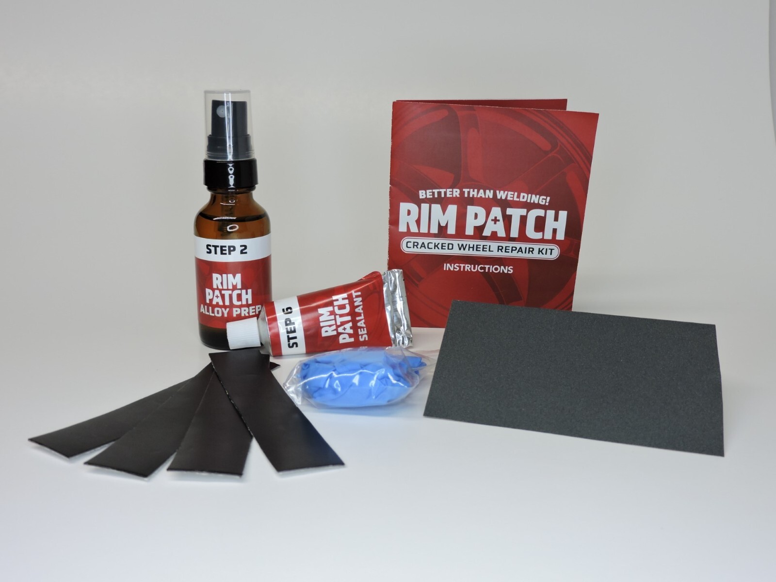 Cracked Rim / Wheel Repair Kit (Better than welding) (4) Patch Kit