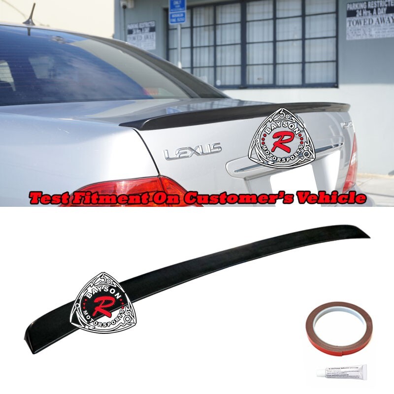 Fits 2001-2006 Lexus LS430 B-Style Rear Trunk Spoiler Wing (Urethane) Fits 2001-2006 Lexus LS430 B-Style Rear Trunk Spoiler Wing (Urethane)