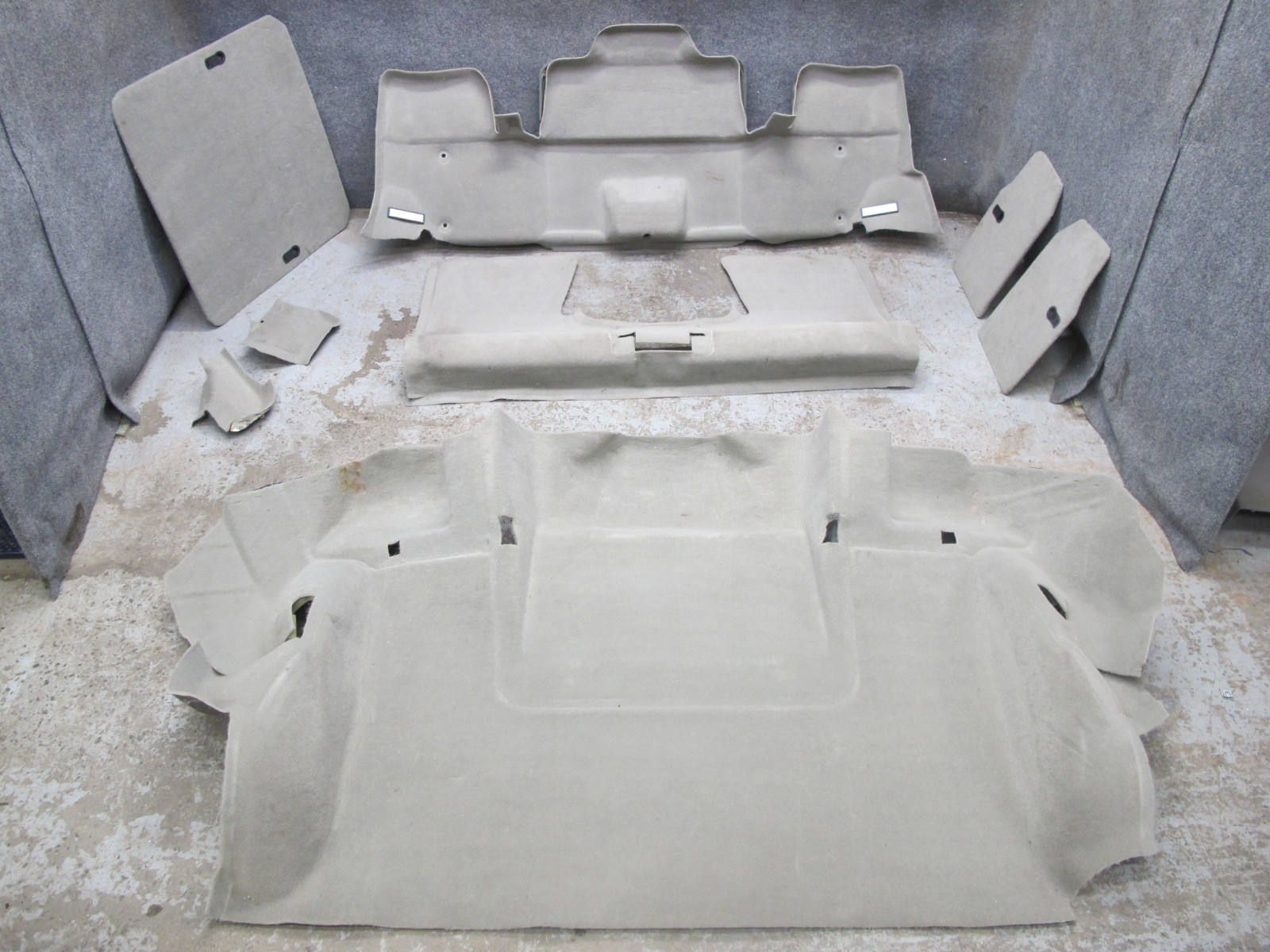 01-04 CHEVROLET CORVETTE C5 CONVERT FLOOR MAT TRUNK LINER CARPET COVER SET OEM