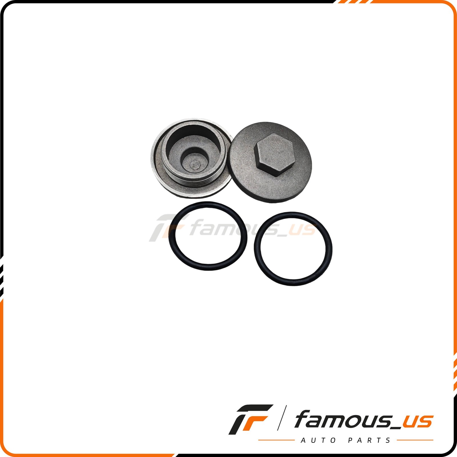 2PCS Engine Valve Tappet Adjustment Cover Cap O-Ring For Honda 12361-300-000 USA