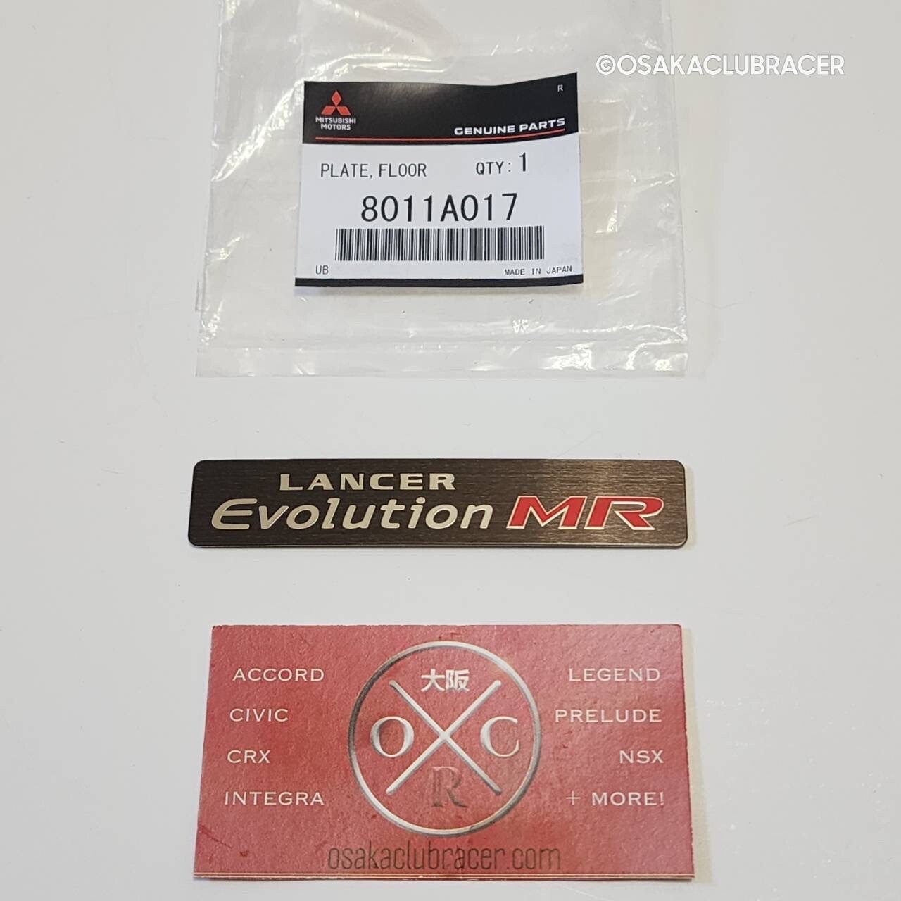 Genuine OEM Mitsubishi Lancer Evolution MR 7 8 Center Console Emblem 8011A017