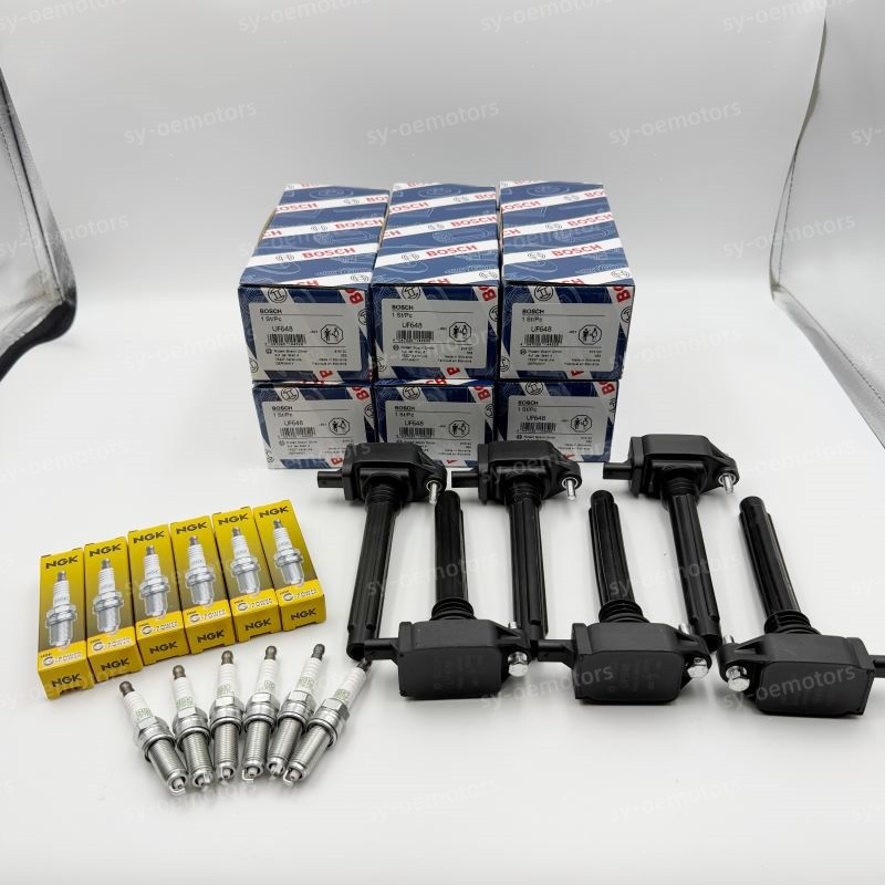 6X IIgnition Coil UF648 + Spark Plug NGK 97390 For Dodge Jeep Ram Chrysler 3.6L