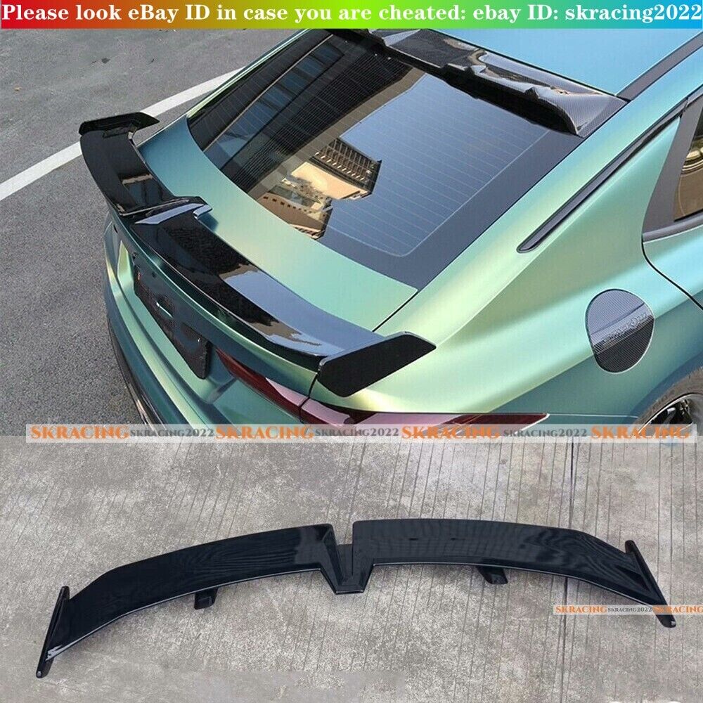 For Audi R8 GT V8 V10 Coupe 08-15 Glossy Black Rear Trunk Spoiler Wing Kits