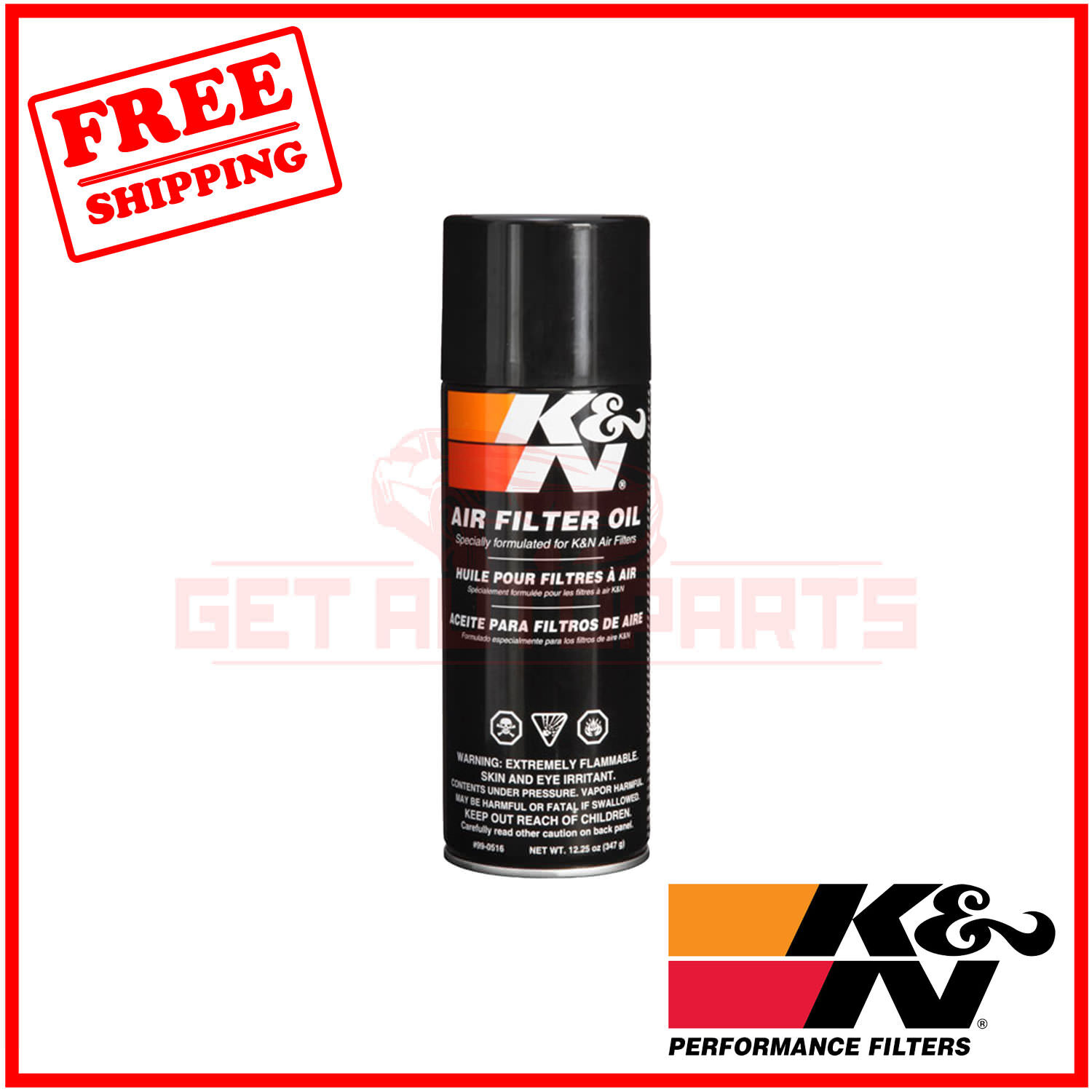 K&N Air Filter Oil - 12.25oz - Aerosol KN99-0516 Universal K&N Air Filter Oil - 12.25oz - Aerosol KN99-0516 Universal