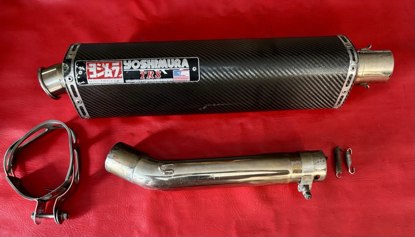 2003-2005 YAMAHA R6 2006-2009 YAMAHA R6S YOSHIMURA TRS CARBON SLIP ON EXHAUST