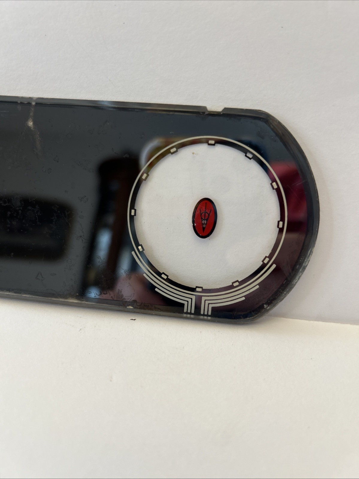 Vtg 1930s FORD Rear View Mirror GLASS ONLY Clock Western Clock Co Original Part Vtg 1930s FORD Rear View Mirror GLASS ONLY Clock Western Clock Co Original Part
