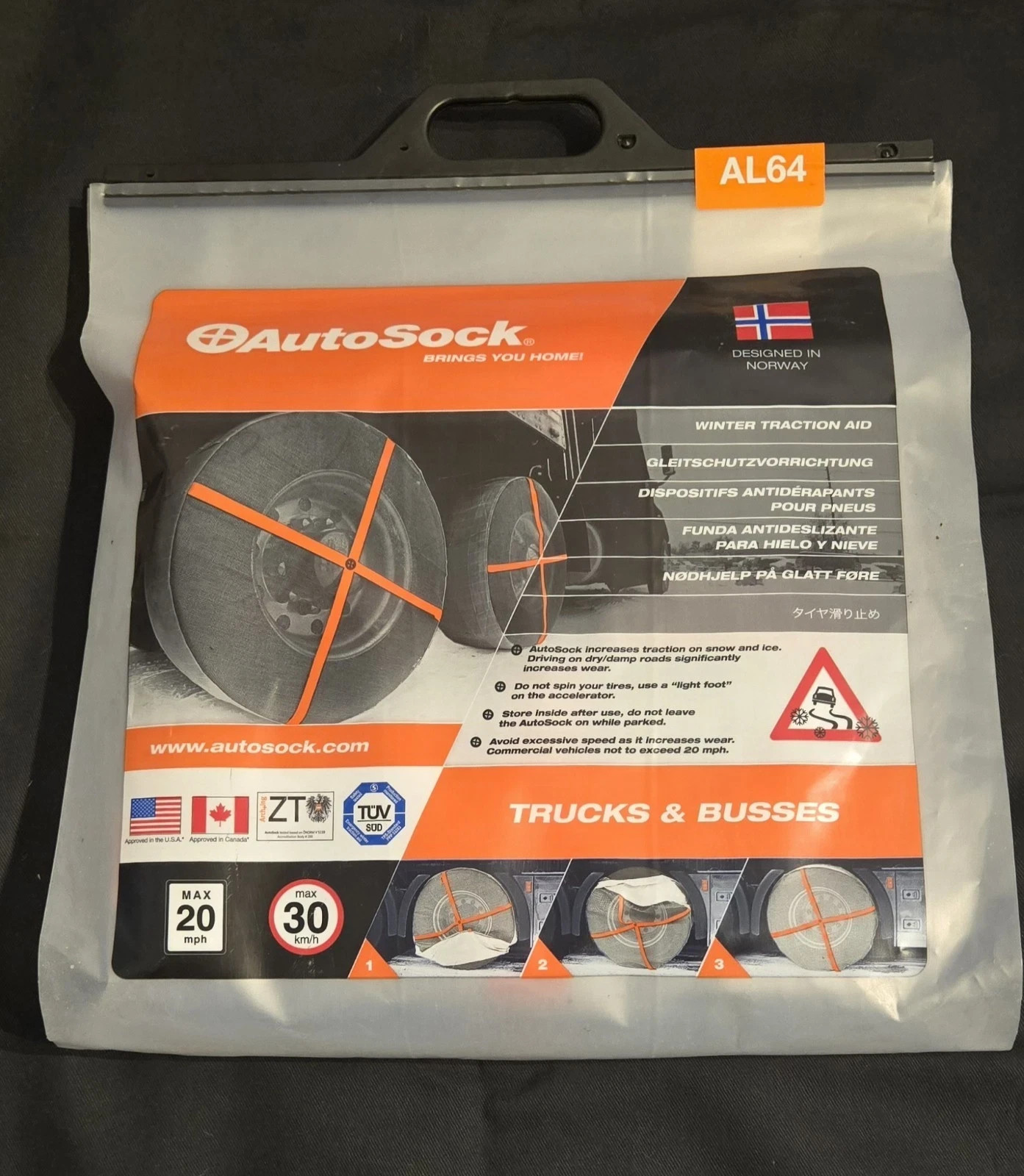 AutoSock AL64 - Tire Chains Alternative for Trucks & Buses