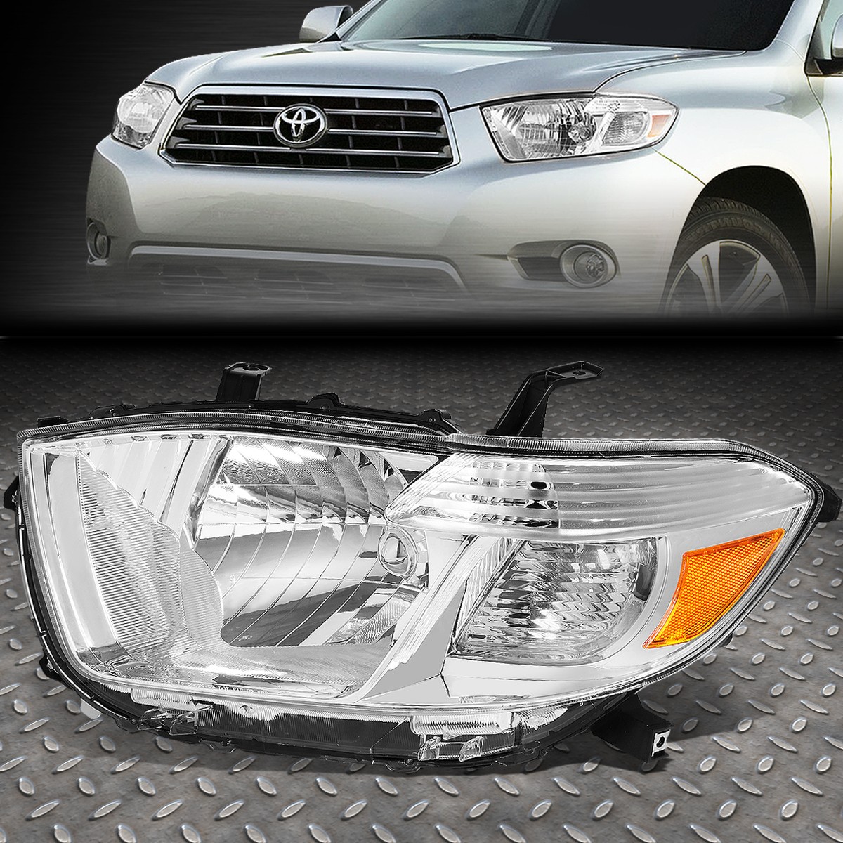 FOR 08-10 TOYOTA HIGHLANDER OE STYLE FRONT HEADLIGHT HEADLAMP LEFT TO2518117