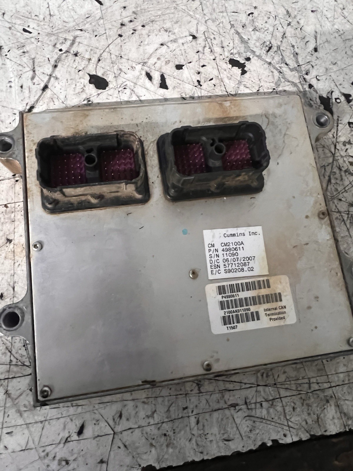 2007-2009 Dodge Cummins 6.7L ECM ECU CM2100A 4980611 USED Tested