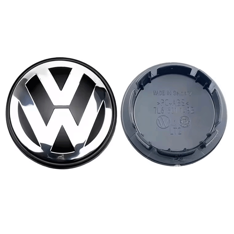 4Pcs 69mm VW Center Caps Fit Volkswagen Golf Jetta Golf Tiguan Passat EOS CC