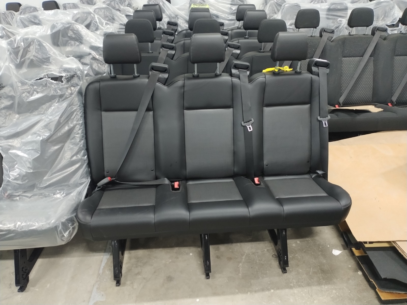 2015-2025 NEW FORD TRANSIT VAN REAR SEAT ROW 2 OEM 2020-2027 BLACK VINYL