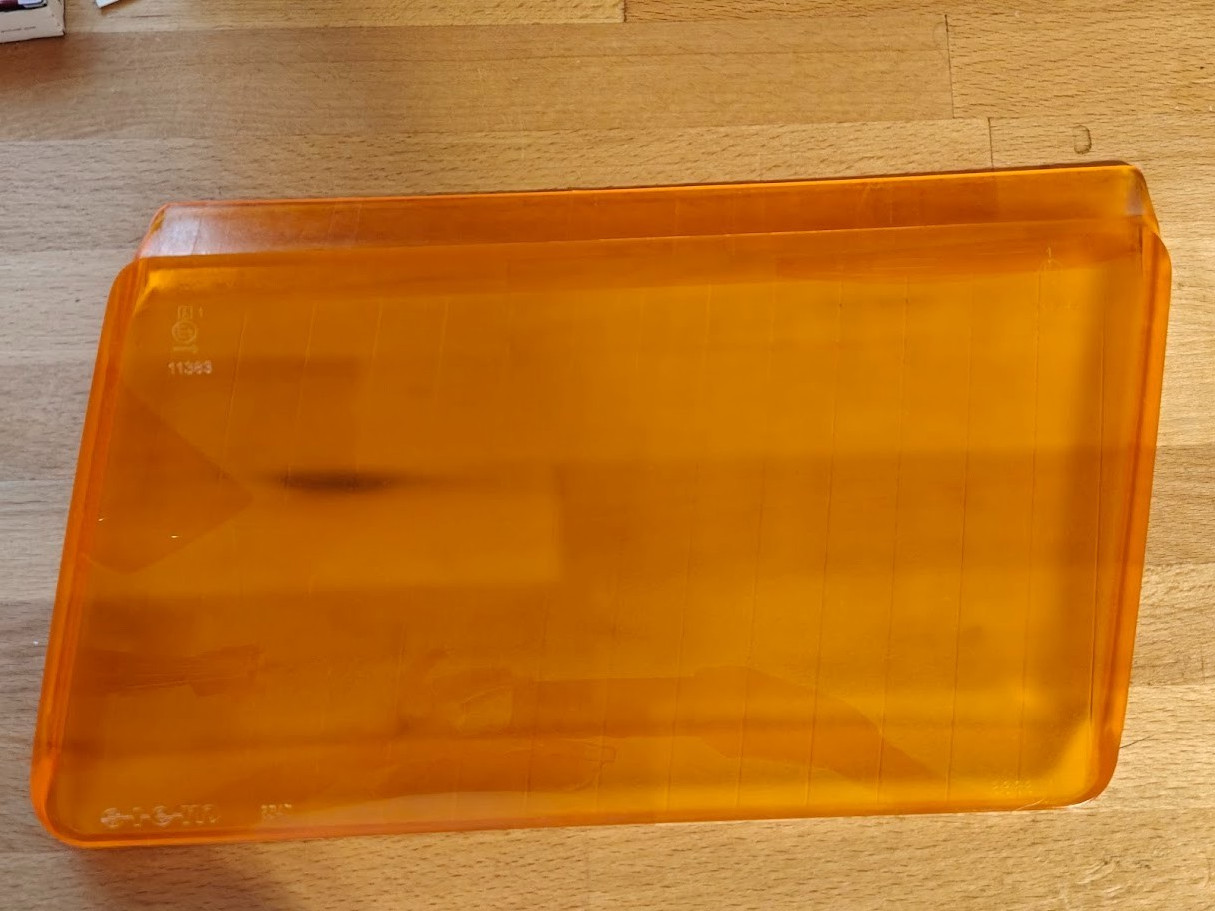 1976–1981 Ferrari 512 BB OEM Front Indicator Lens Left side New 1976–1981 Ferrari 512 BB OEM Front Indicator Lens Left side New