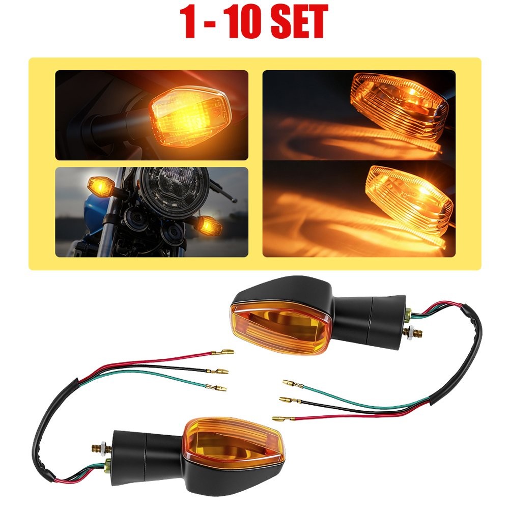 Fit HONDA VTR1000 2002-2006 2-20PCS Amber Lens Turn Signal Tail Light Front Rear