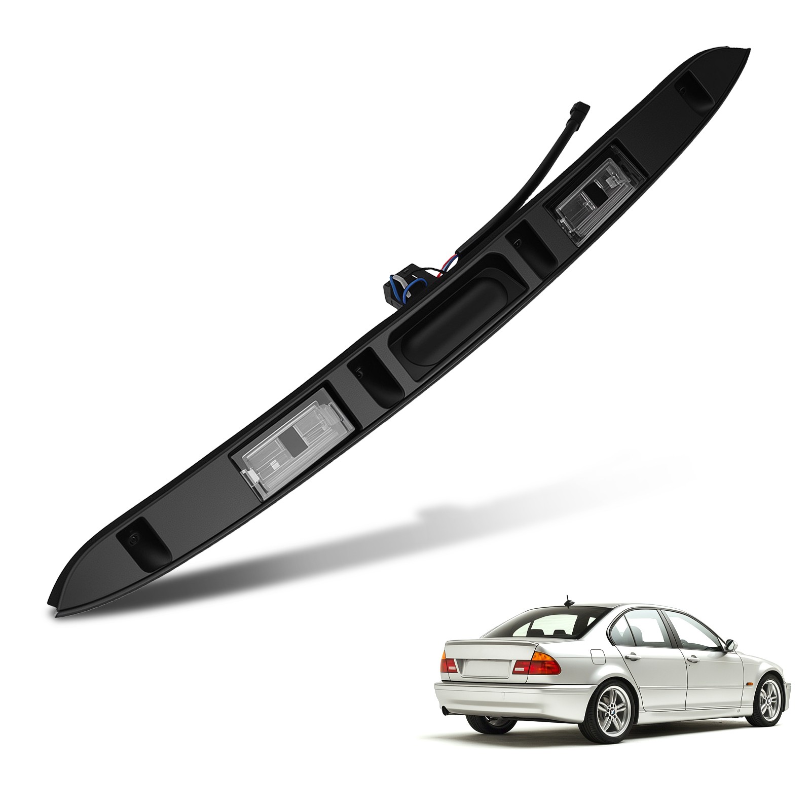 Trunk Lid Grip w/ Key Button for 1999-2005 BMW E46 3-Series 325i 328i 330i Sedan