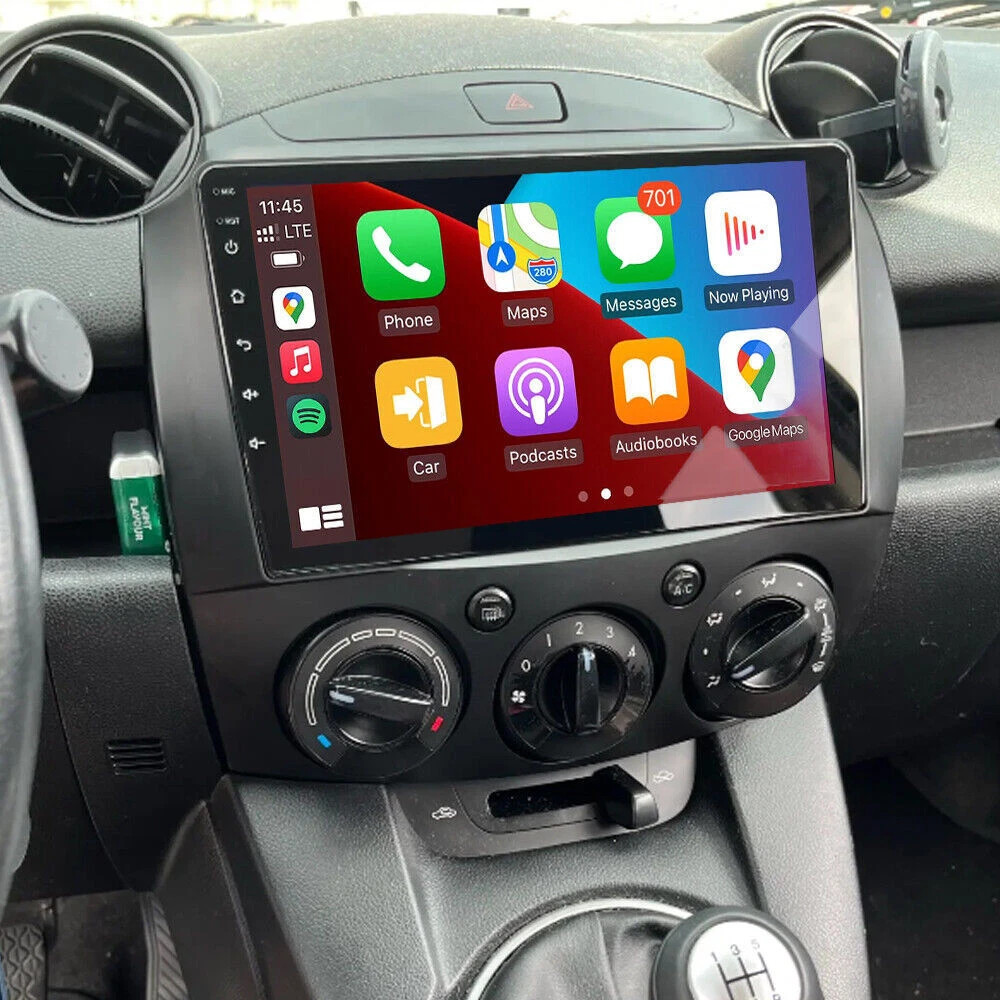 For Mazda 2 2007-2014 Car Multimedia Players Carplay Android Auto GPS Navigation
